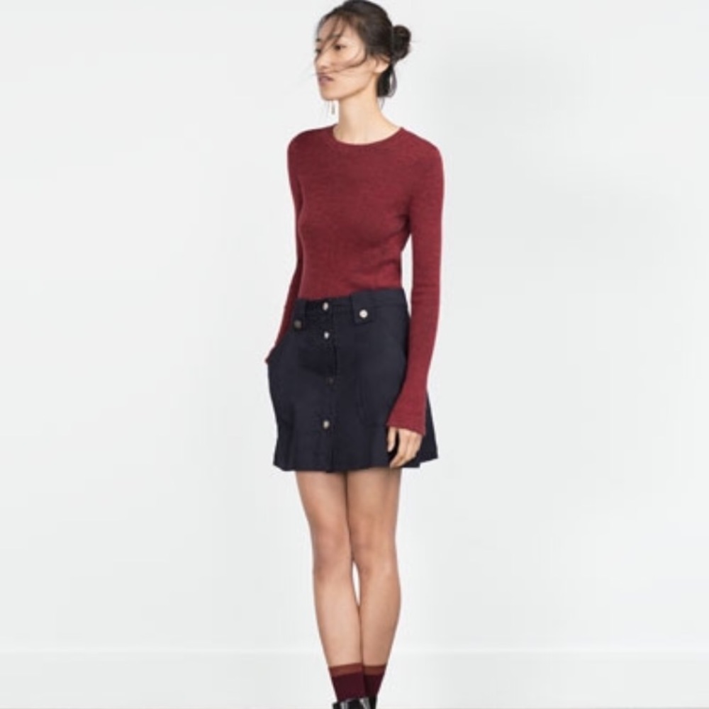 Zara Mini Flare Skirt in Size M