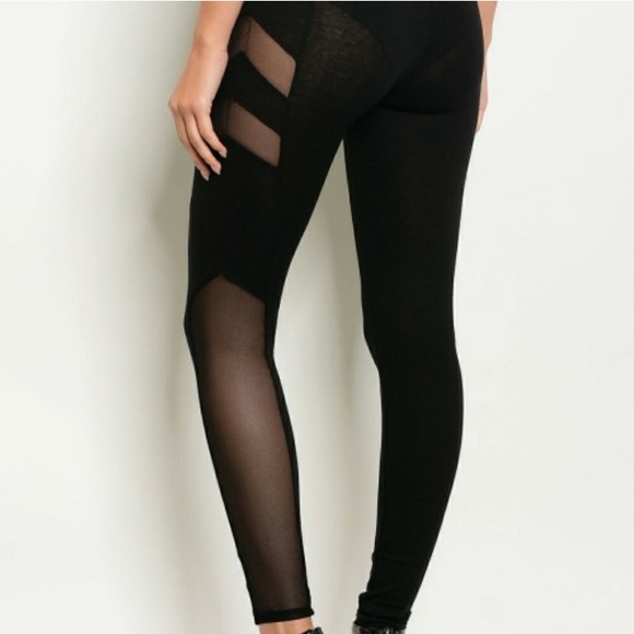 LAST ONE! Black mesh leggings - Picture 2 of 4
