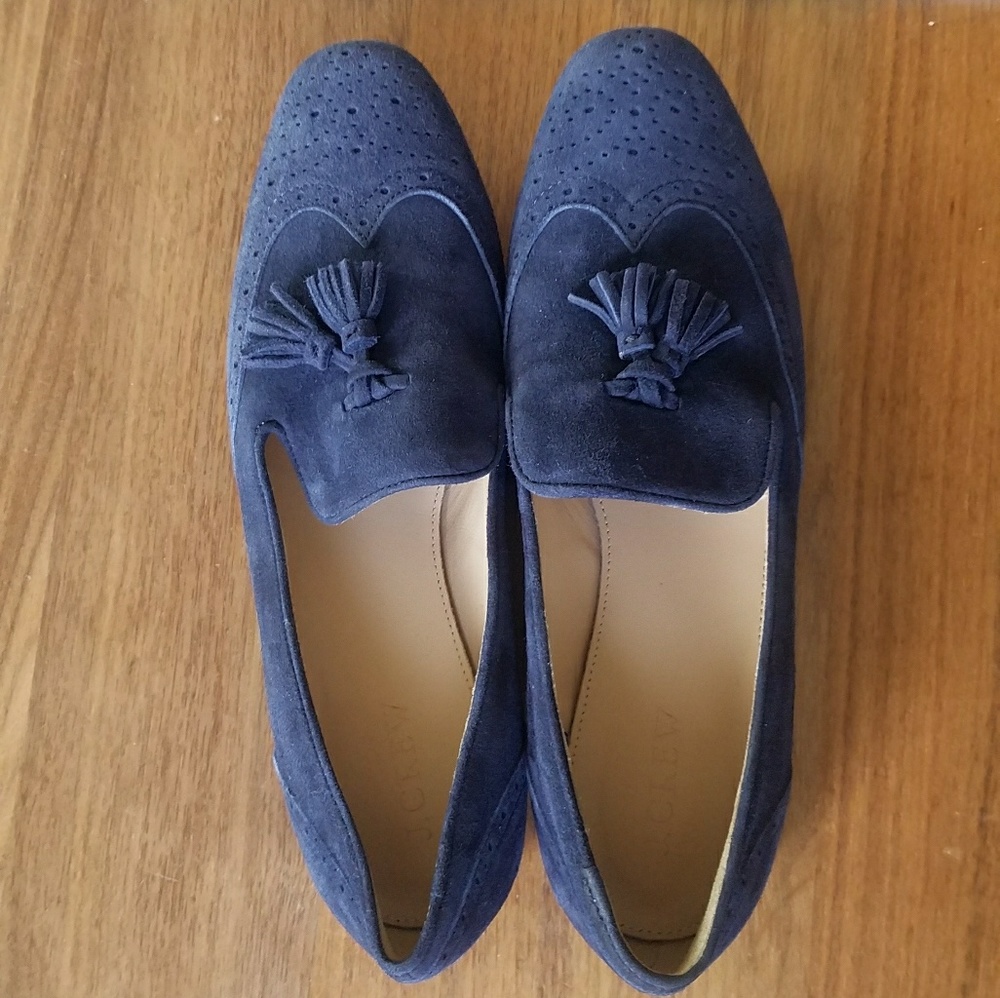 J.crew blue flats
