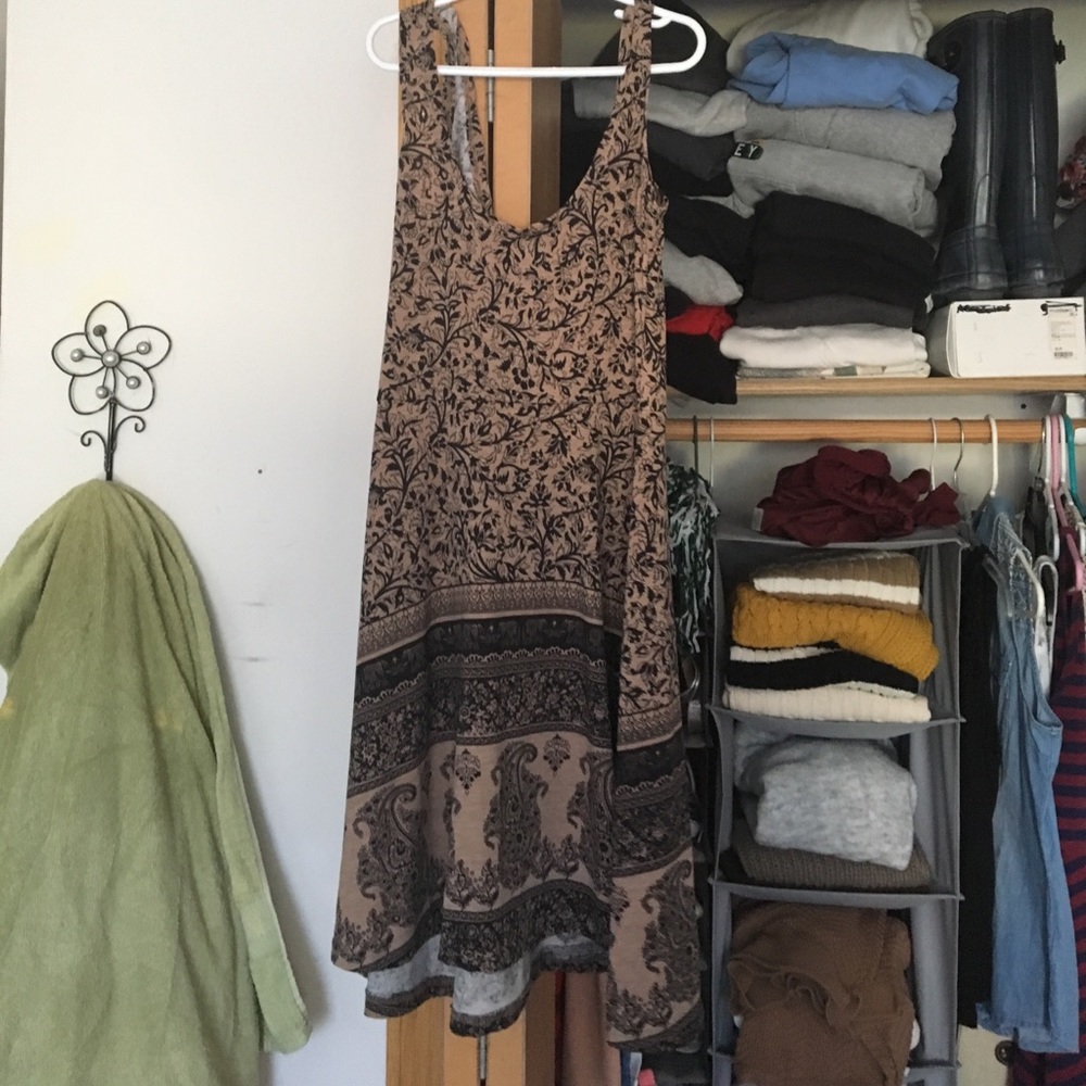 Brown tribal dress