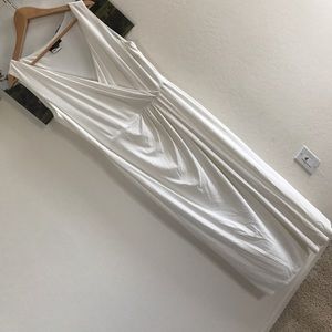 Ralph Lauren Dress maxi draped white tank dress