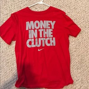 Red Nike shirt