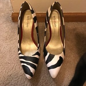 Kelly & Katie Zebra Heels