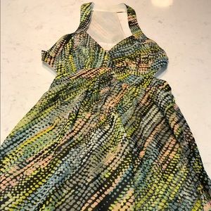 Armani Exchange Multi-color Cut-Out Maxi Dress