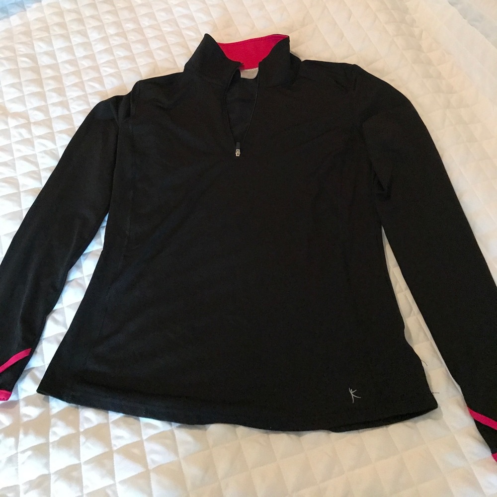 Black athletic pullover