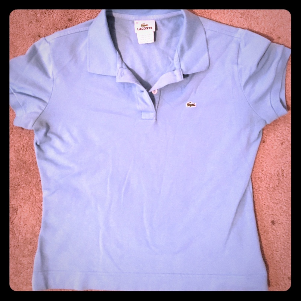 LACOSTE sky blue polo