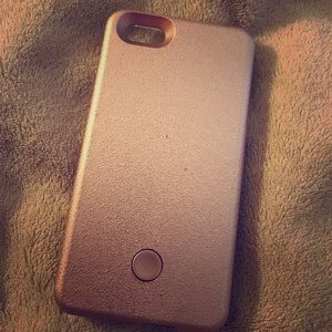 Rose gold light up iPhone 5 or 5s case