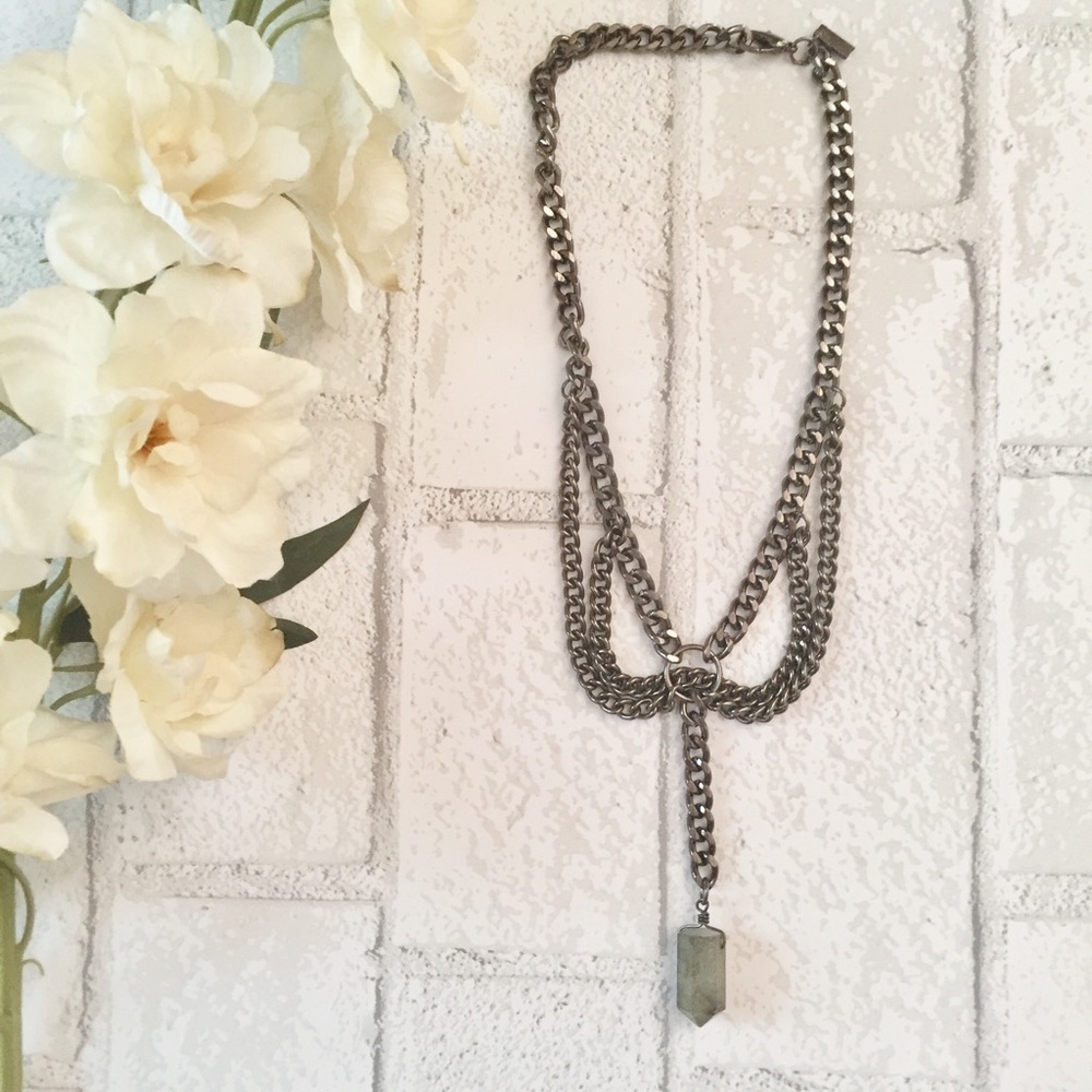 NWOT ree People Gunmetal Chain Choker