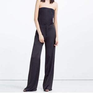 Zara Black Sarong Trousers in Size M