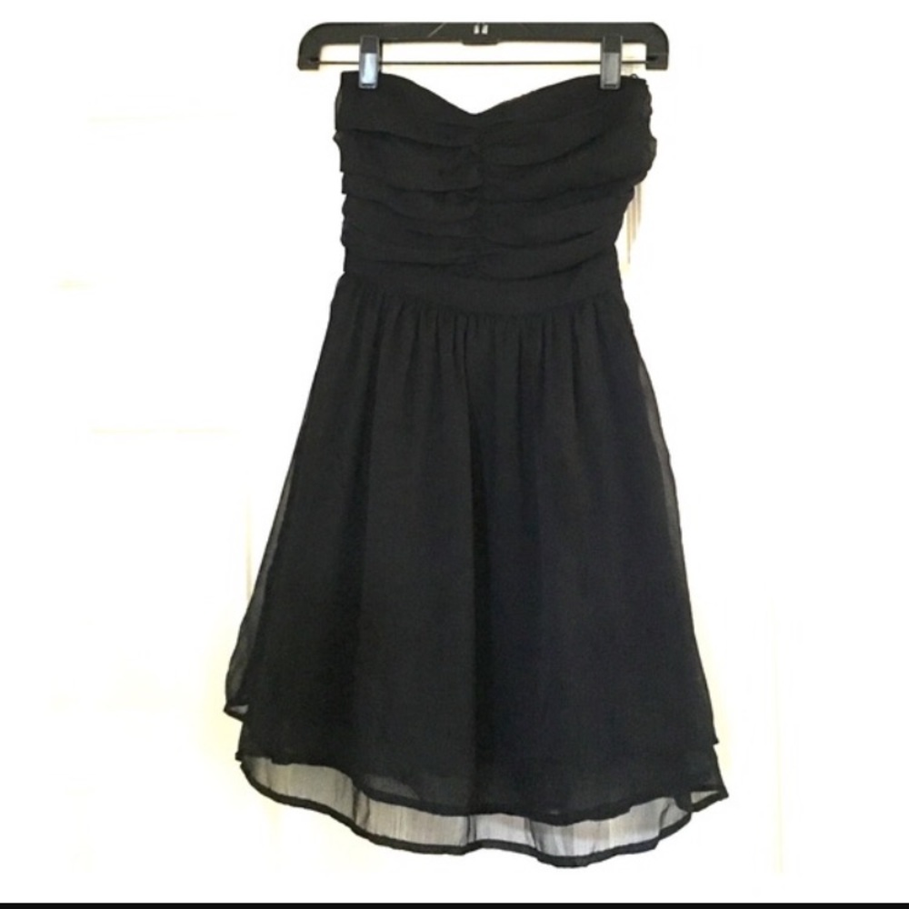 Black strapless light dress - Mango - Small/USA 4