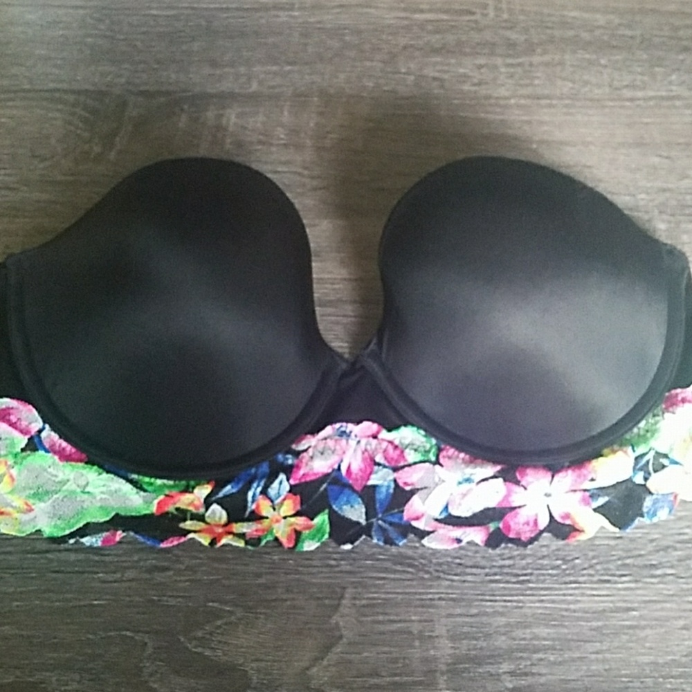 Tropical lace bustier