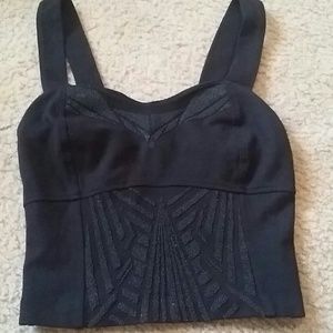 Black crop top