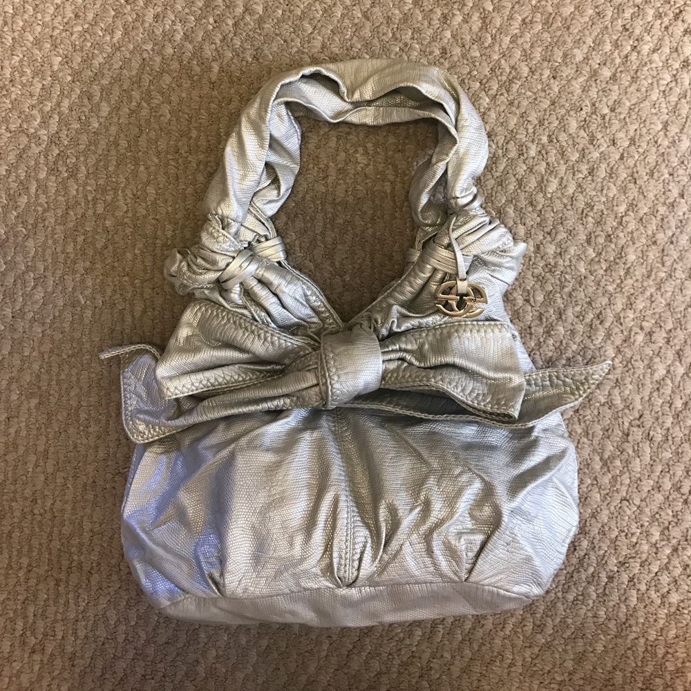 Silver Red by Marc Ecko "snake skin" purse