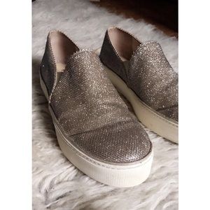 Stuart Weitzman Sparkle Slip-On Sneakers
