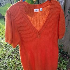 Cato Plus Size Women's Short Sleeve Sweater