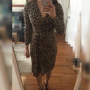 Michael Kors leopard wrap dress