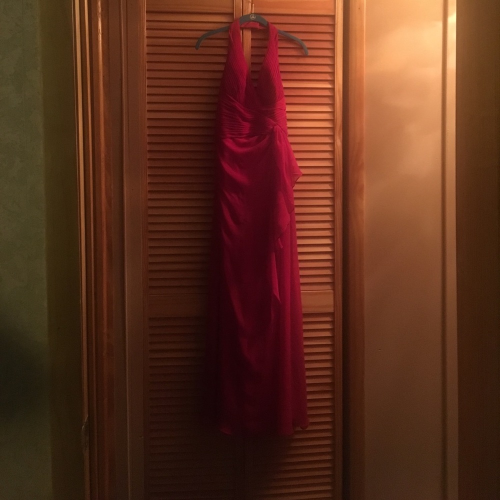 Red Davids bridal floor length gown