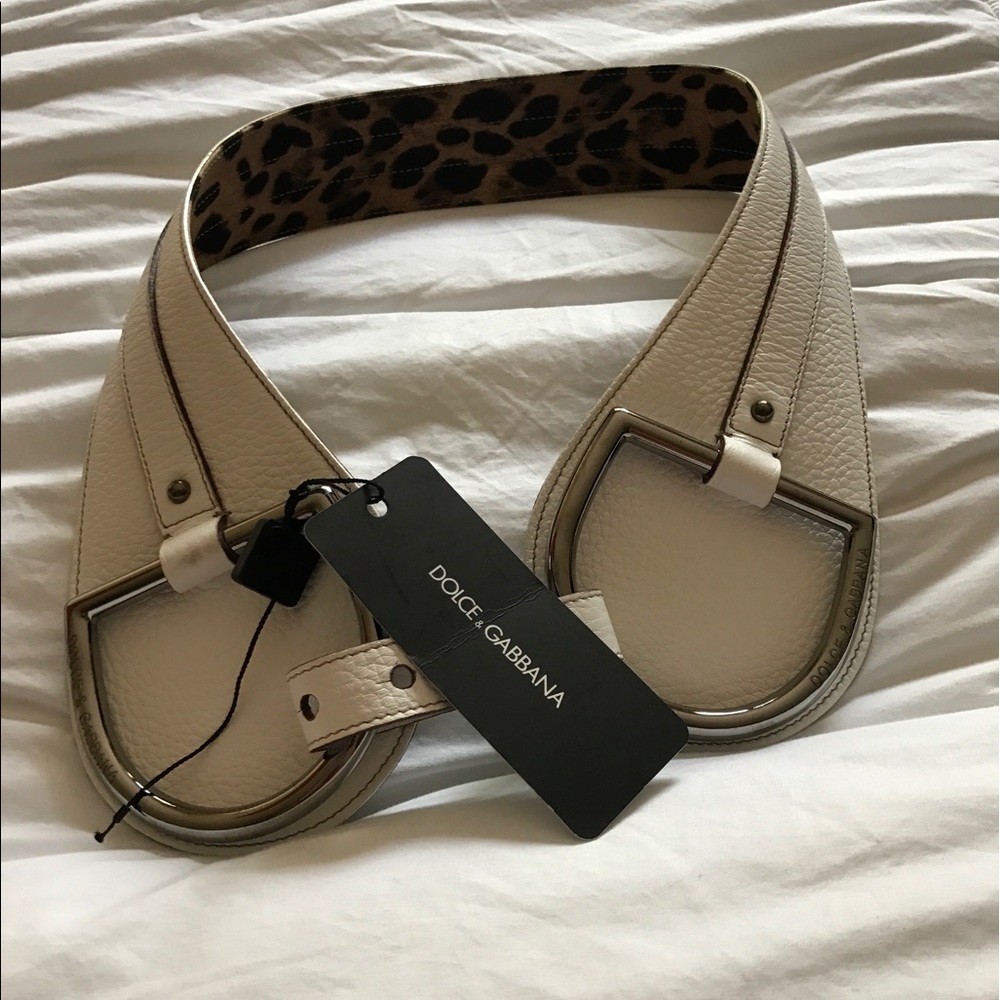 Dolce & Gabana white belt