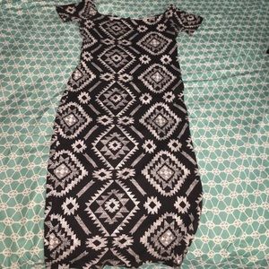 Midi off the shoulder bodycon