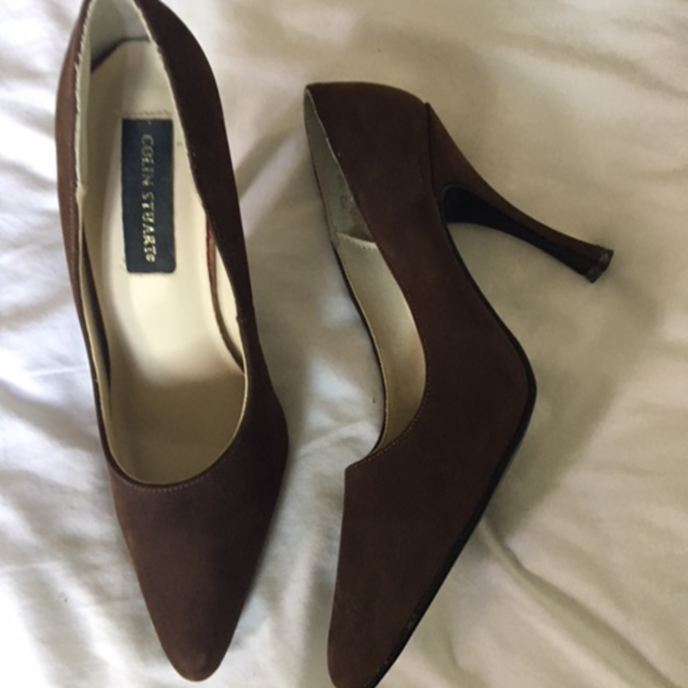 Brown Suede High Heels