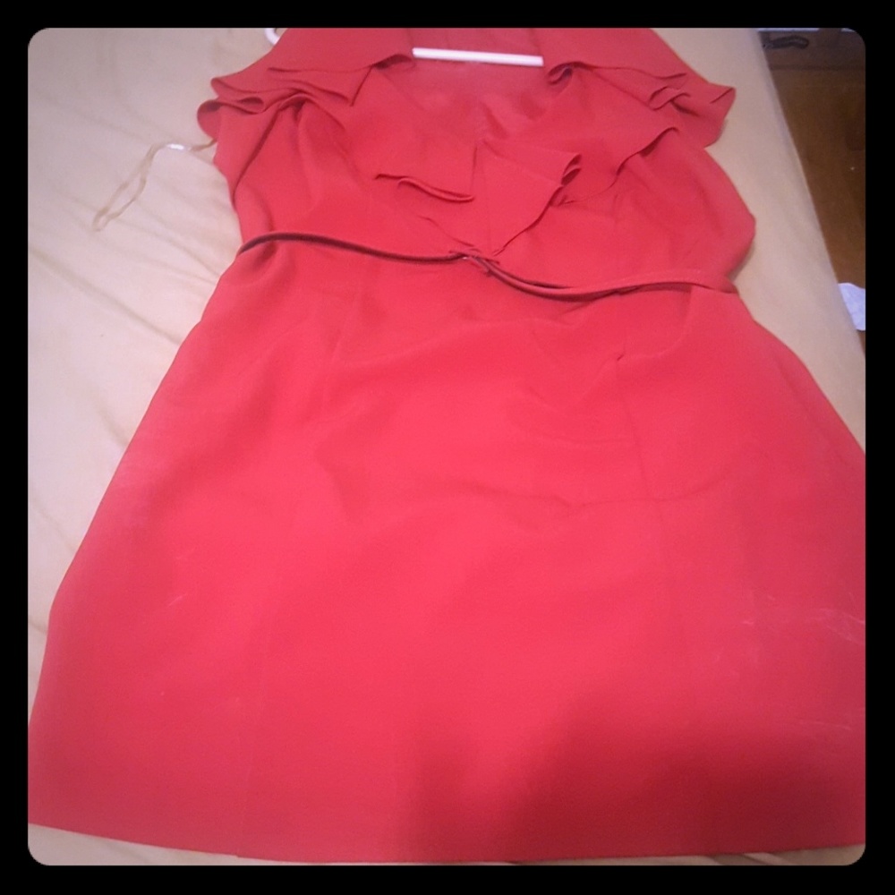 Chic Mad Men inspired Red Office Dress