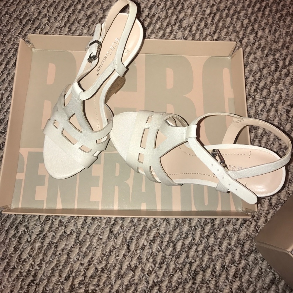 NEVER WORN EVER. Still with box! BCBG sandals