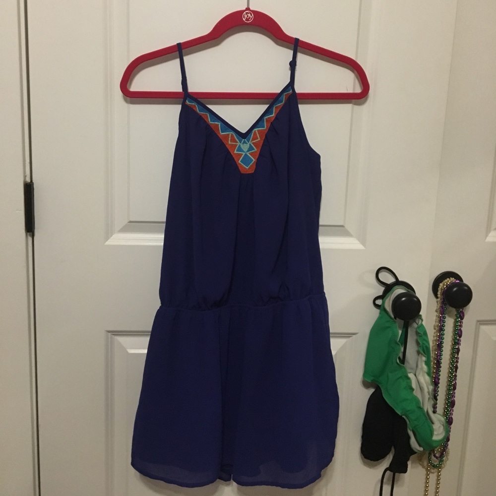 Aztec Blue Romper