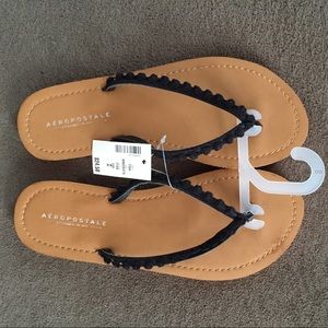 Flip Flop black crochet Brand New