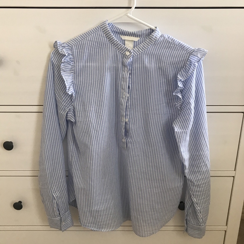 Striped cotton blouse