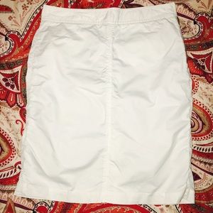 J. Crew White Skirt