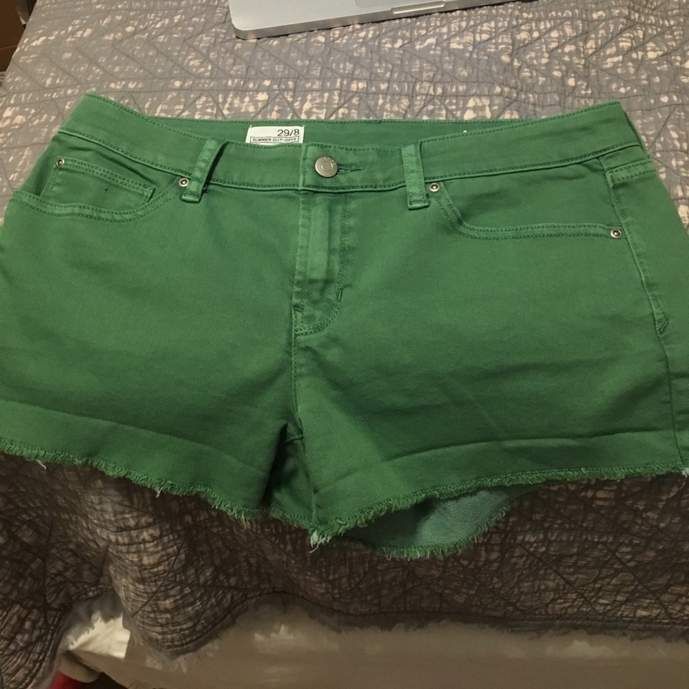 Gap Green Jean Shorts