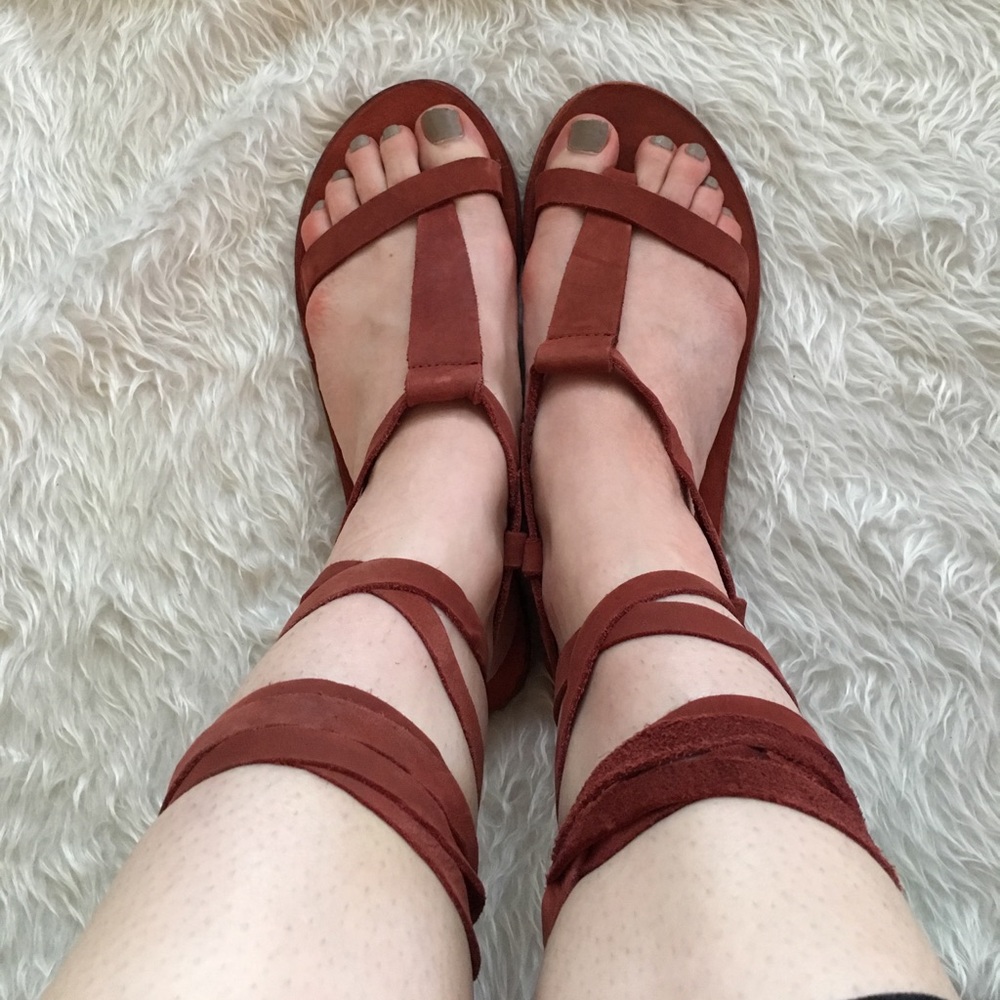 Free People Red Dahlia Sandal - Picture 5 of 6