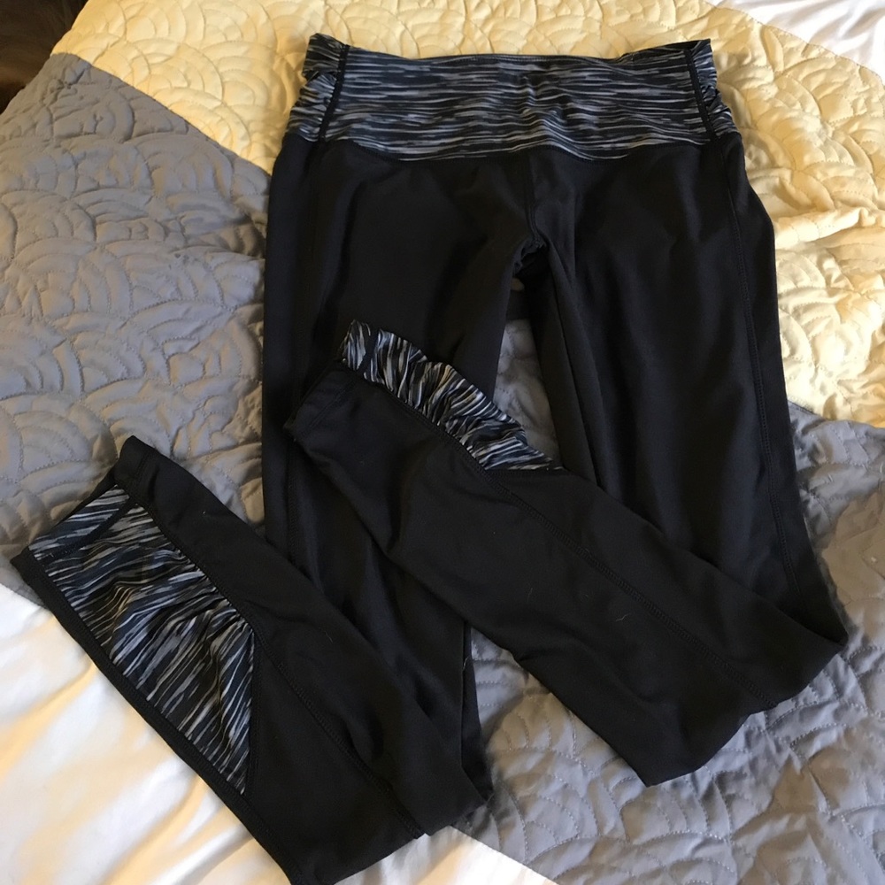 Black spandex work out leggings