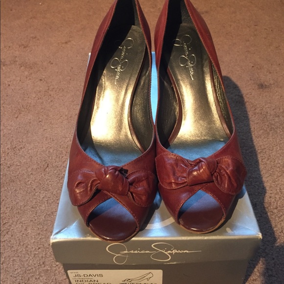DONATED🌸 Jessica Simpson peep toe heels - Picture 2 of 3