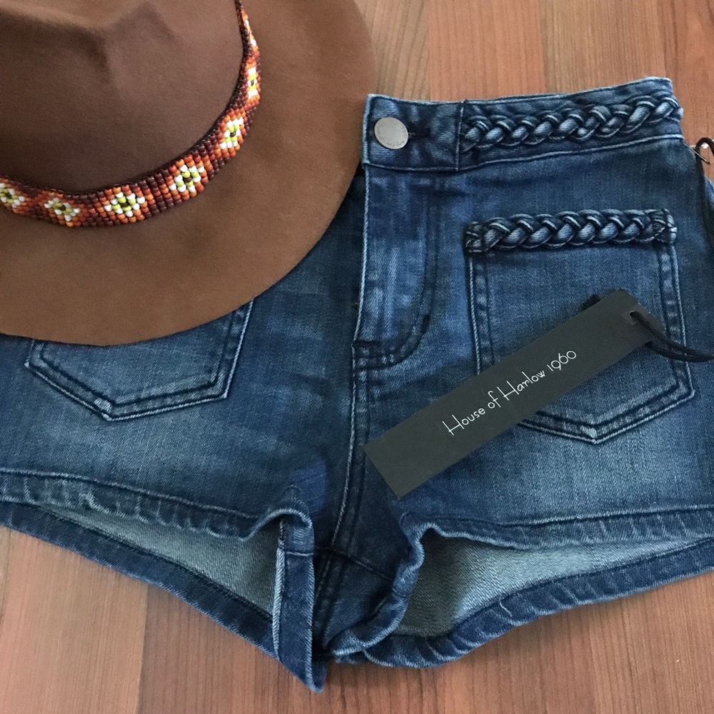 NWT House of Harlow 1960 - High Rise Jean Shorts