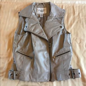 Macy's Faux Leather Vest.