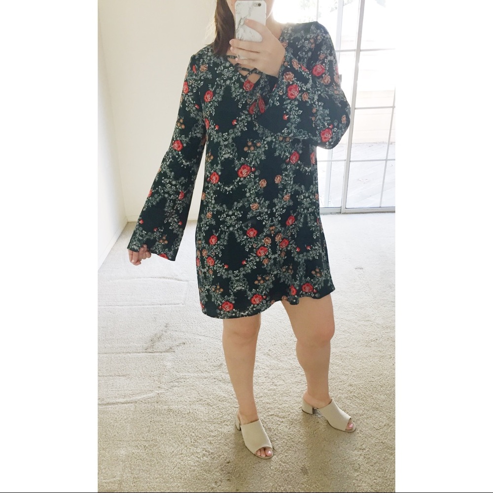 Green Floral Dress