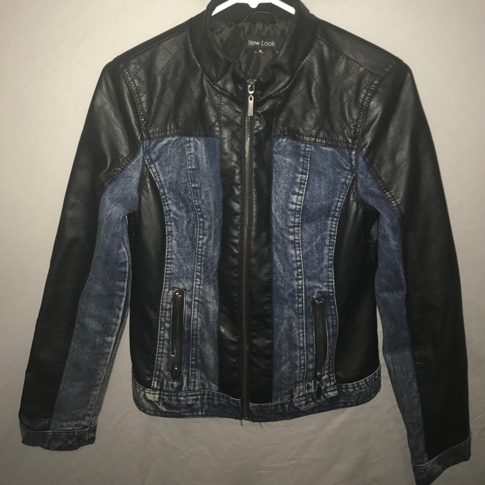 Leather And Jean Jacket