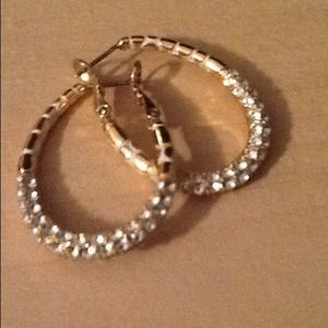 Gold hoop earrings