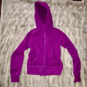 LAST CALL- purple Lululemon scuba hoodie size 4