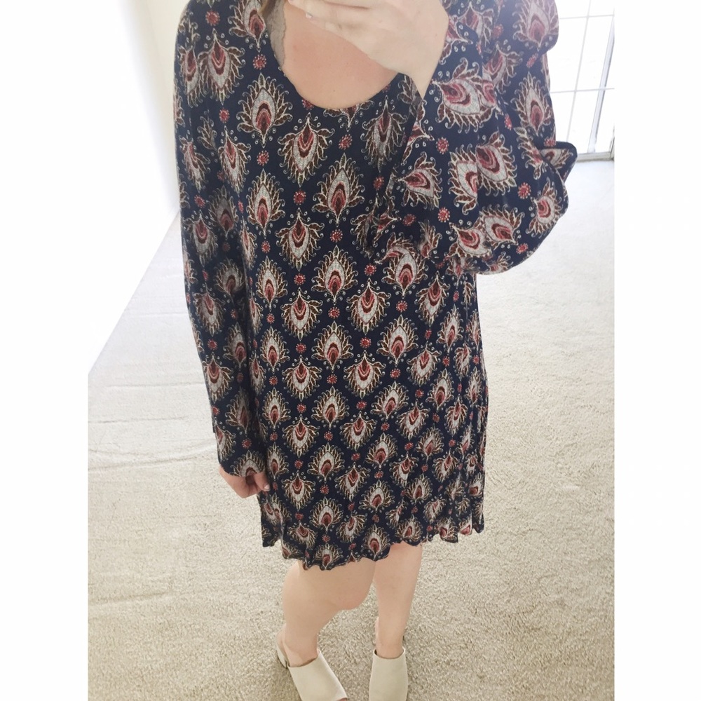 Blue Patterned Dress