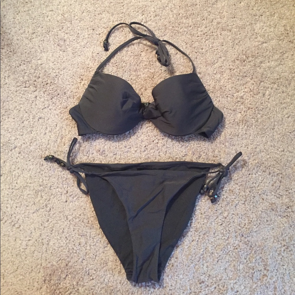 H&M Charcoal Grey Bikini
