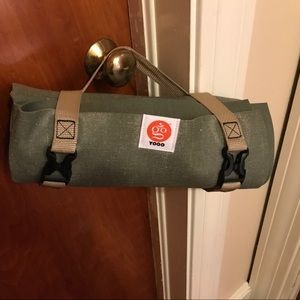 New, never used, green Yogo Travel yoga mat