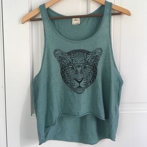 O'Niell Blue leopard face tank