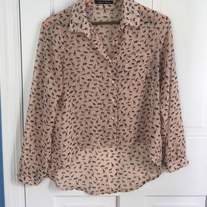 Animal print blouse