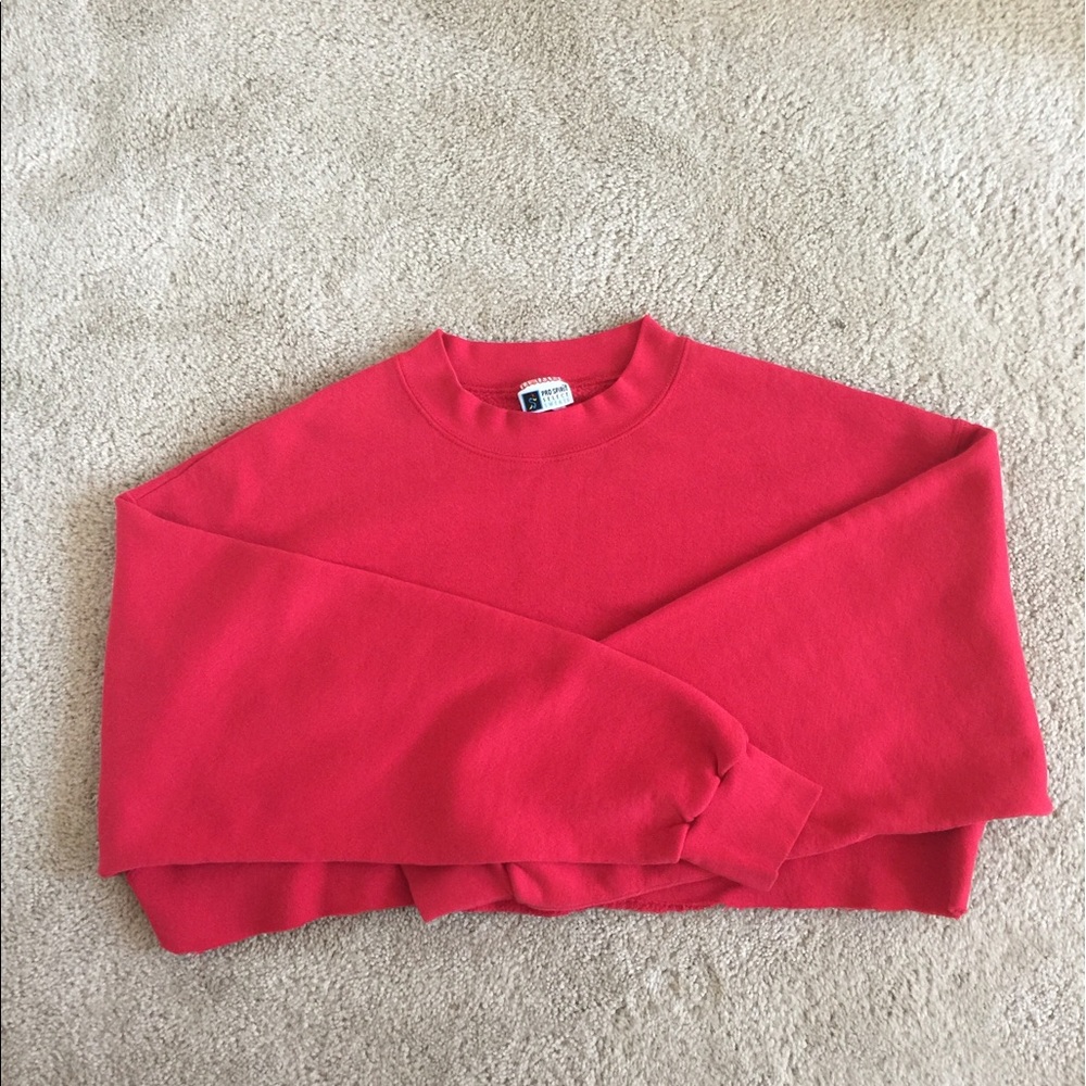 Raw Cut Cropped Sweatshirt