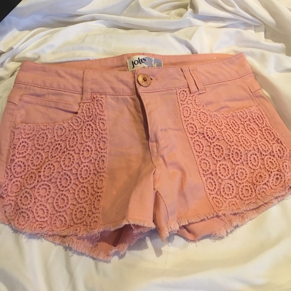 Pink Jean shorts