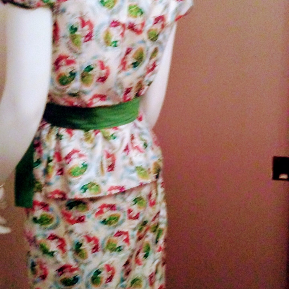 Custom Silk Skirt and Blouse Unique Koi Print - Picture 3 of 5