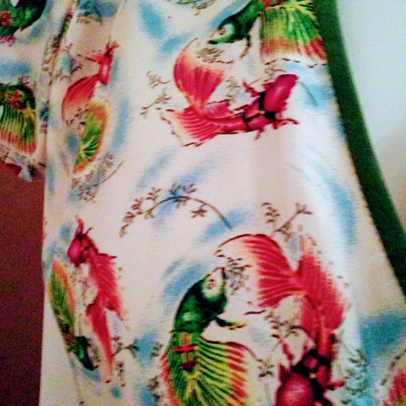 Custom Silk Skirt and Blouse Unique Koi Print - Picture 2 of 5