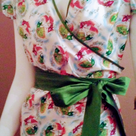 Custom Silk Skirt and Blouse Unique Koi Print - Picture 4 of 5